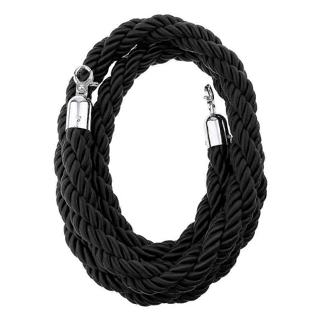 Barrier Rope Crowd Control Stanchion Queue Twisted Rope With Hooks