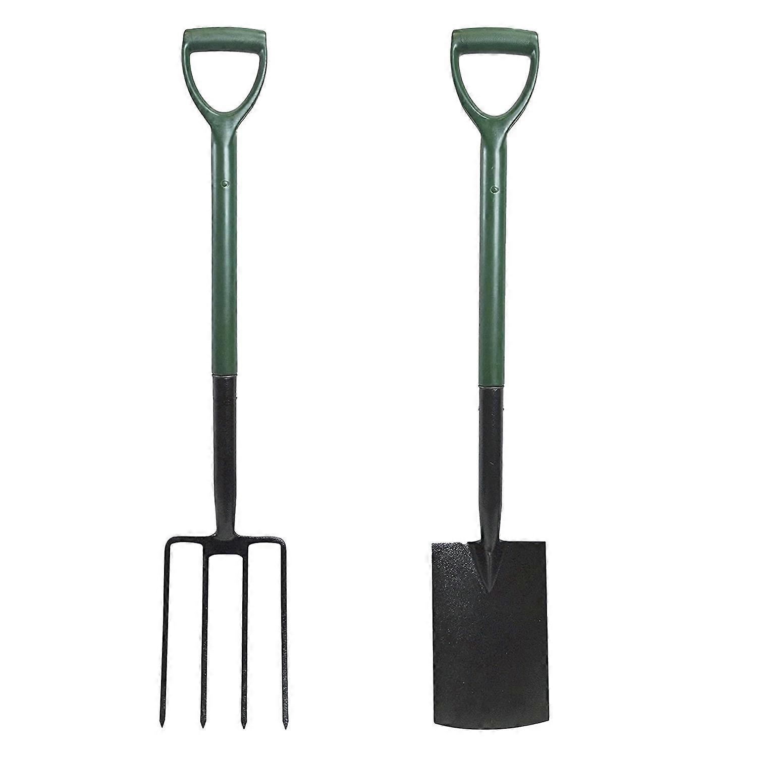 Faithfull Essentials Digging Fork and Spade, Lawn & Garden DIY Tools - 100cm