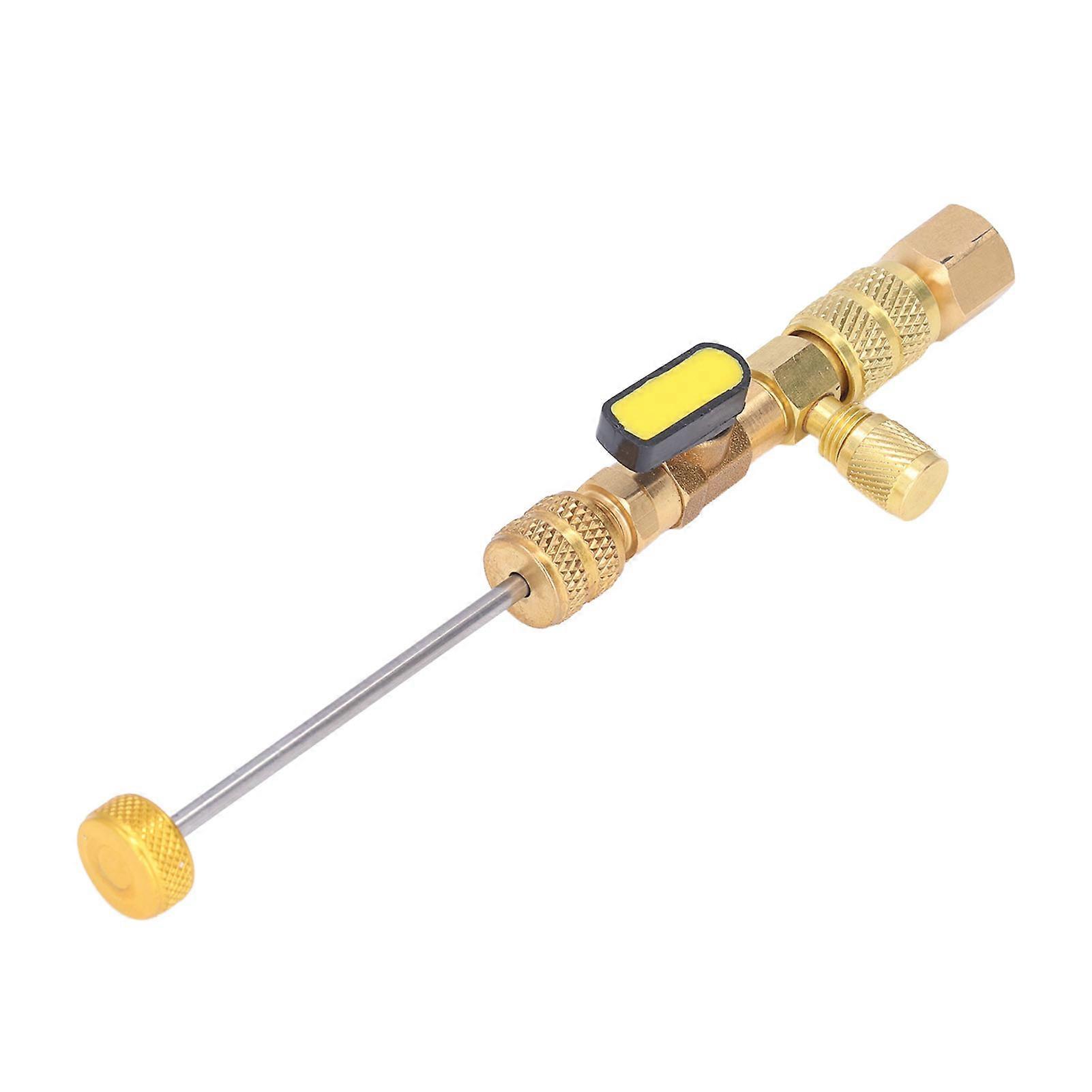 Valve Core Remover Wrench Installer Tool with Frequency Conversion Interface for Refrigeration A/C Line Repair