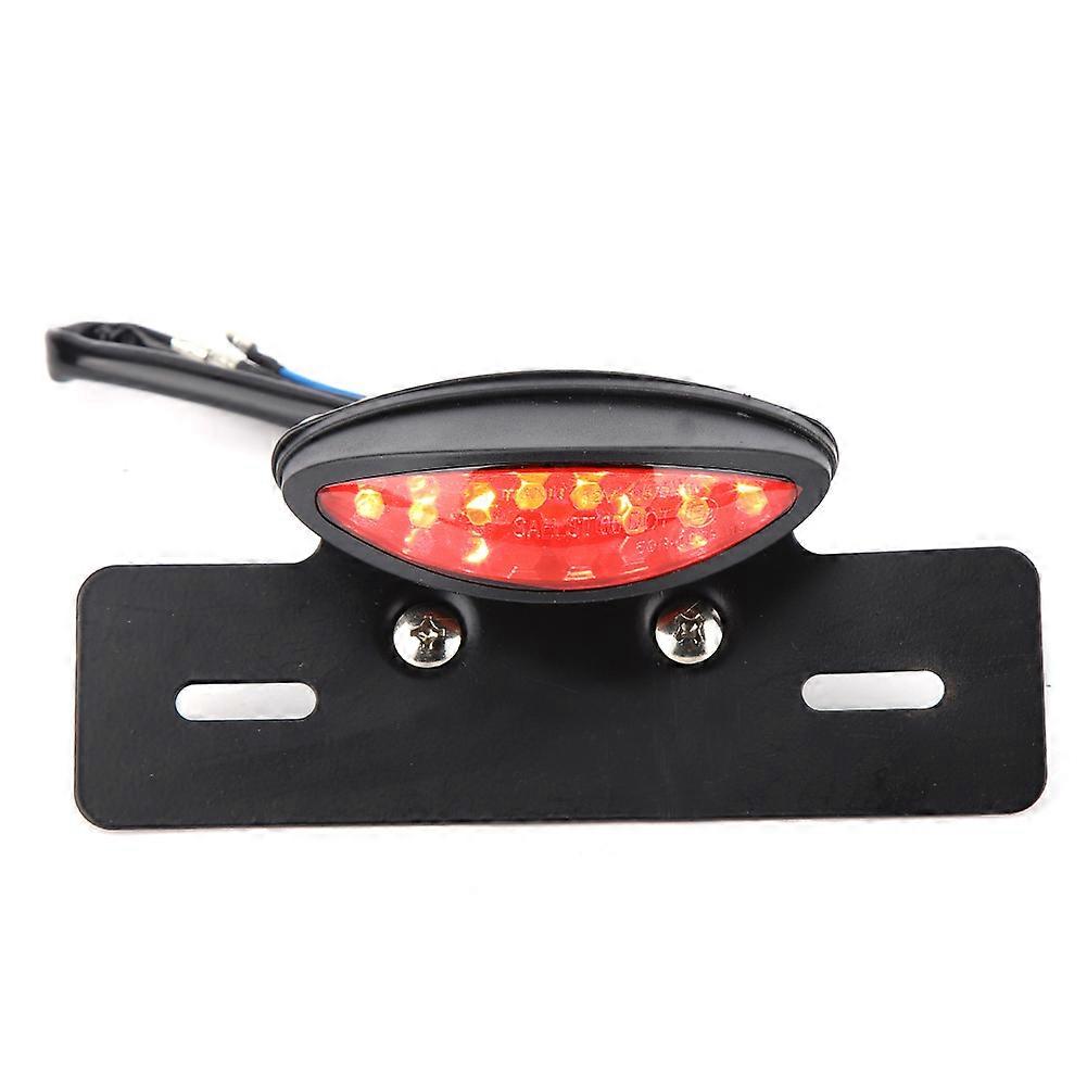 Motorcycle Taillight Universal Retro LED Brake License Plate Light Indicator Lights(red)