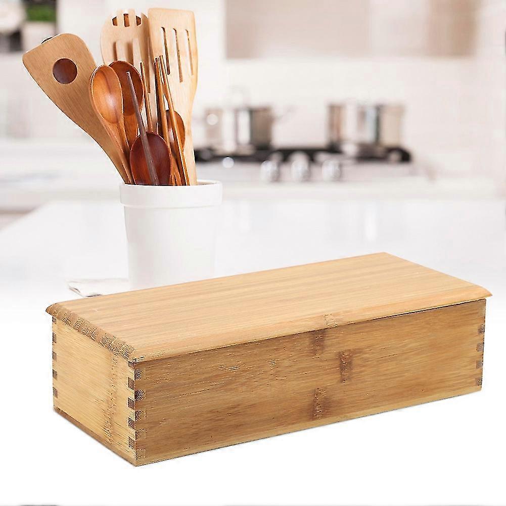 Japanese Chopsticks Box Tableware Spoon Cage Bamboo Storage Box Container