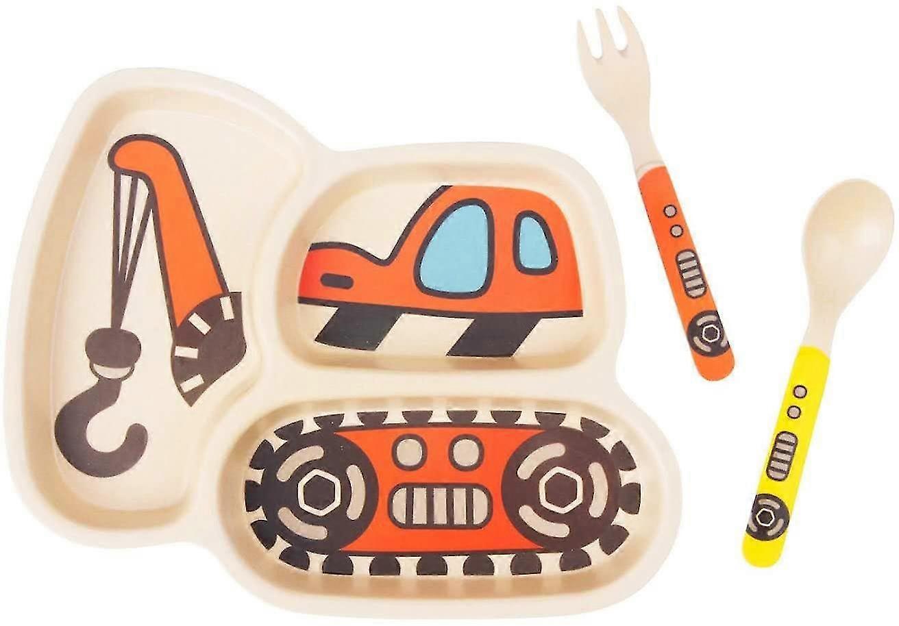 kid plate set bamboo toddler plates dinnerware dinner dish set