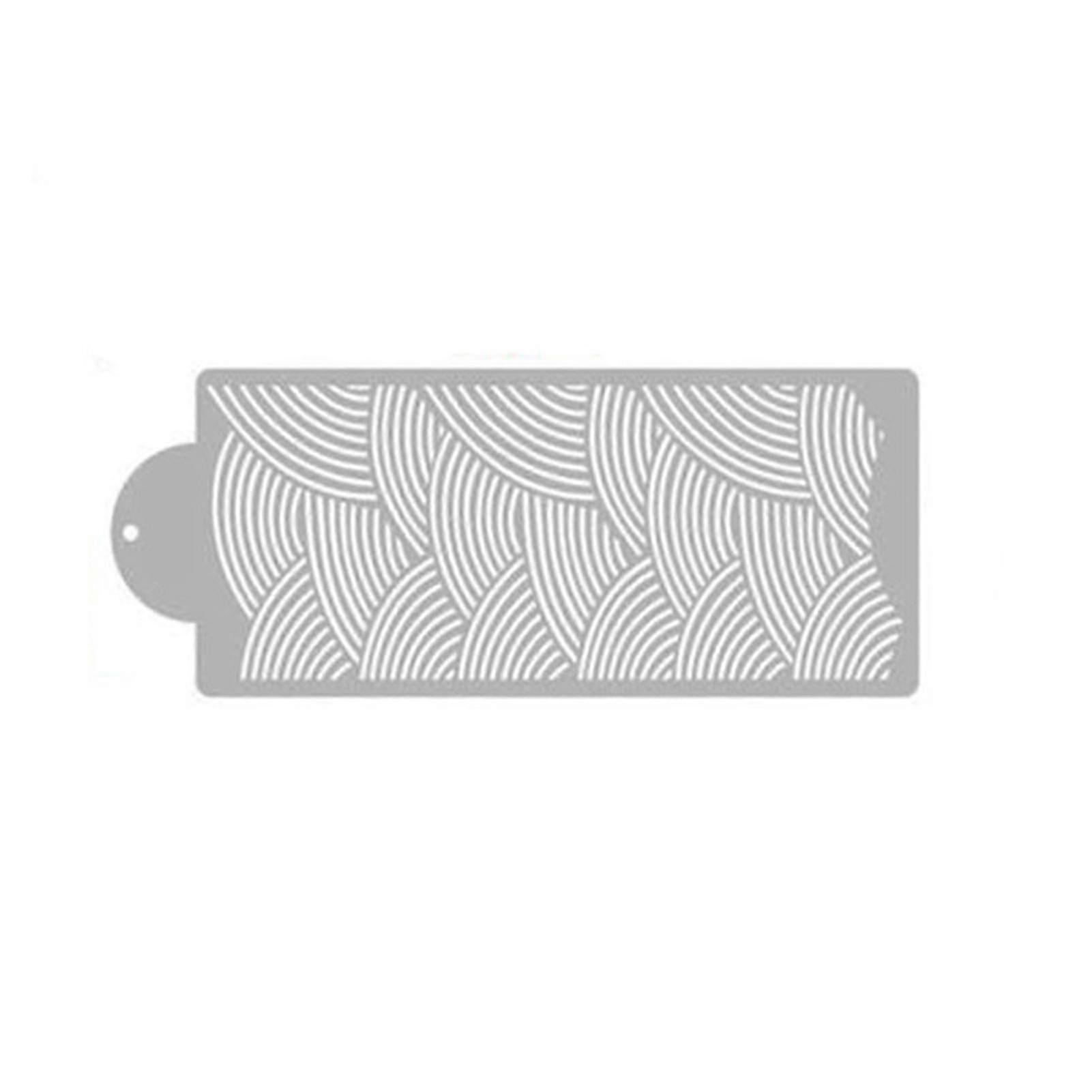 Irregular Semicircle Pattern Cake Decoration Template