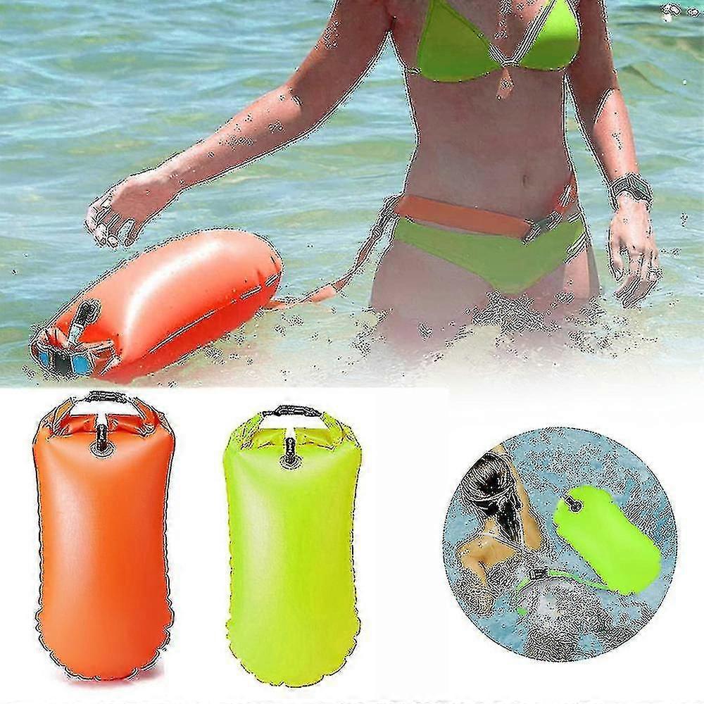 Svømmebøje slæb Float Dry Bag, vild Svømning Float, oppustelig Vandtæt Tørpose