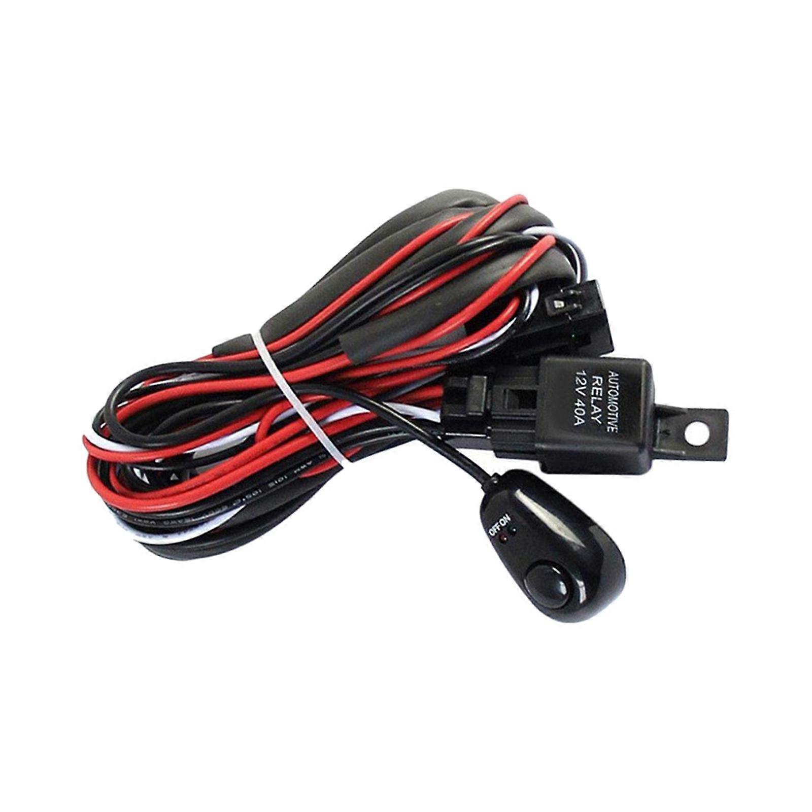 LED Work Light Bar Wiring Harness Set Universal for Off Road
