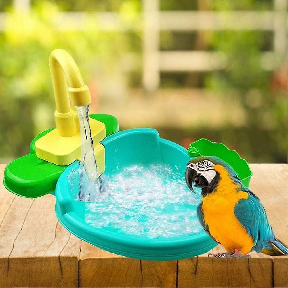 Illustration of Macaw Bird Cage Waterfall And Fountain