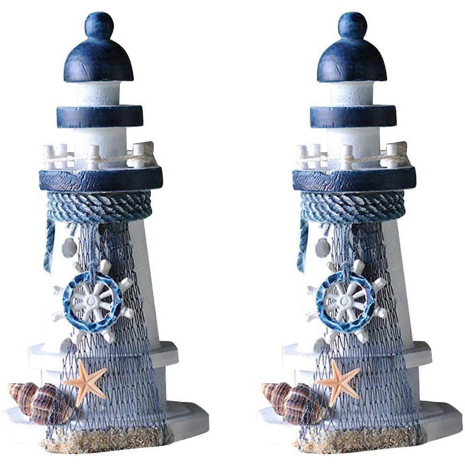 Conch Ocean Lighthouse Home Decorations - Nautical Themed Room Accent