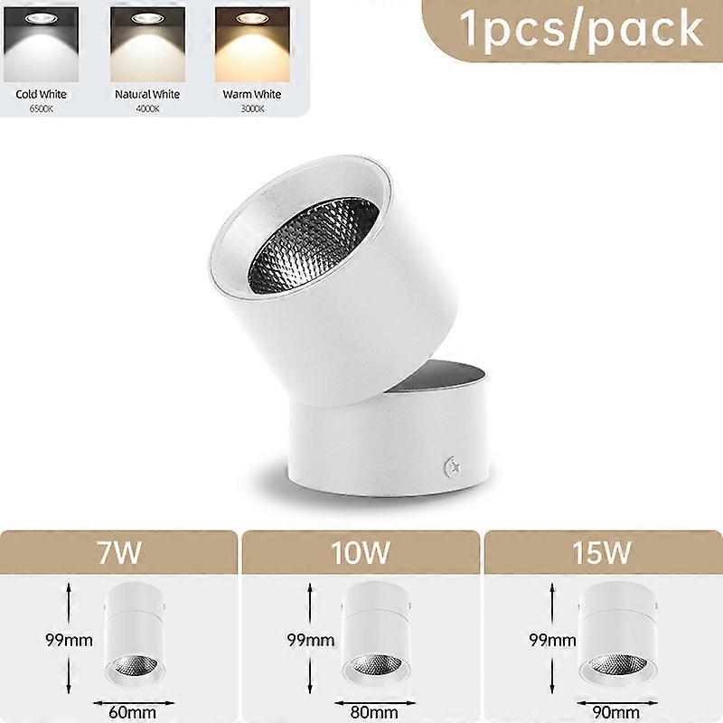 Spot Led Downlight Katlanabilir Tavan Pimi Işık Spot Led Lamba 7W 10W 15W Aşağı Işık Mutfak Ev Dekorasyonu için Sıva Üstü
