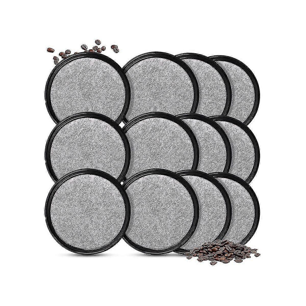 12 Pack Coffee Maker Water Filters Compatible For Coffee Makers, Replacement Charcoal Water Filters