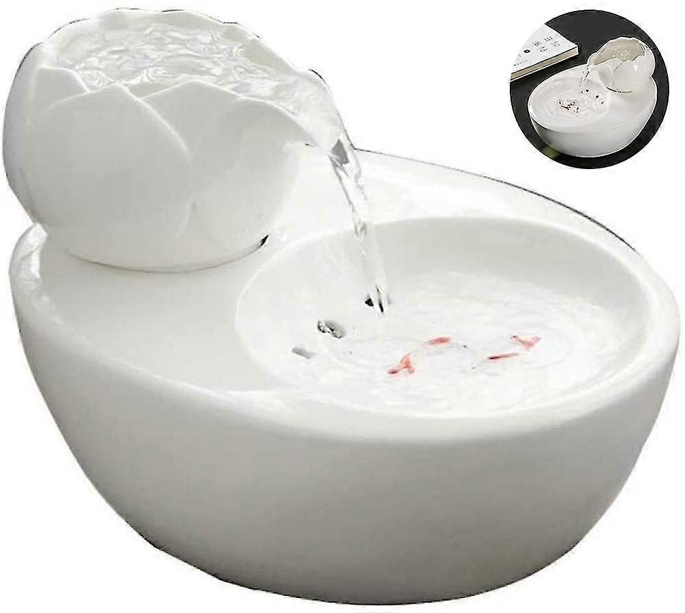 Lotus Vertical Cat Drinking Fountain,automatic Pet Water Dispenser