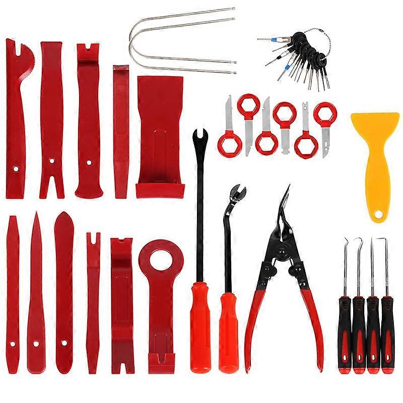 Trim Removal Tool, Pry Kit, Car Panel Tool Radio Removal Tool Kit, Auto Clip Pliers Fastener Remove