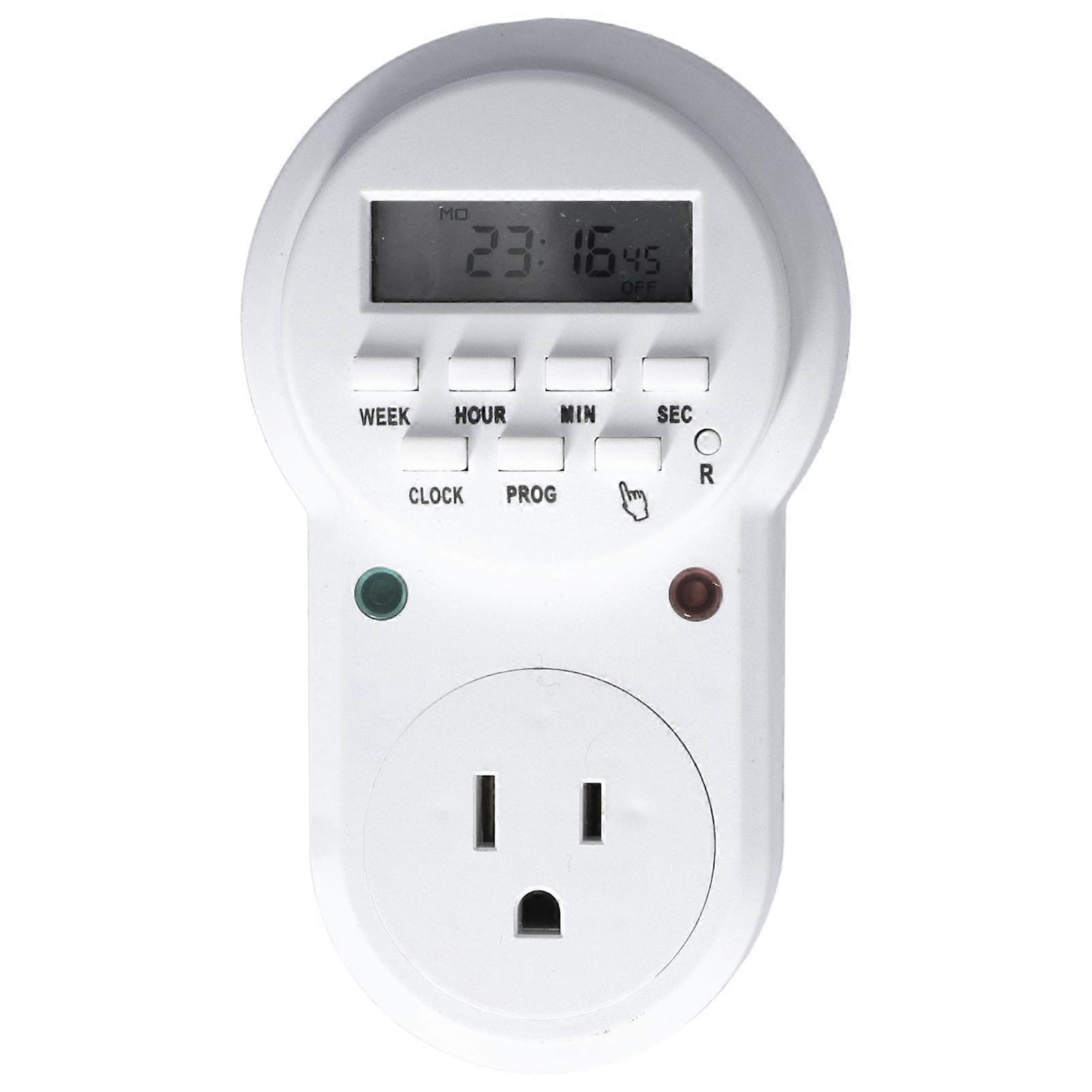 Timer Outlet Digital Programmable Outlet Timer for Electrical Outlets Lights and Home Appliances