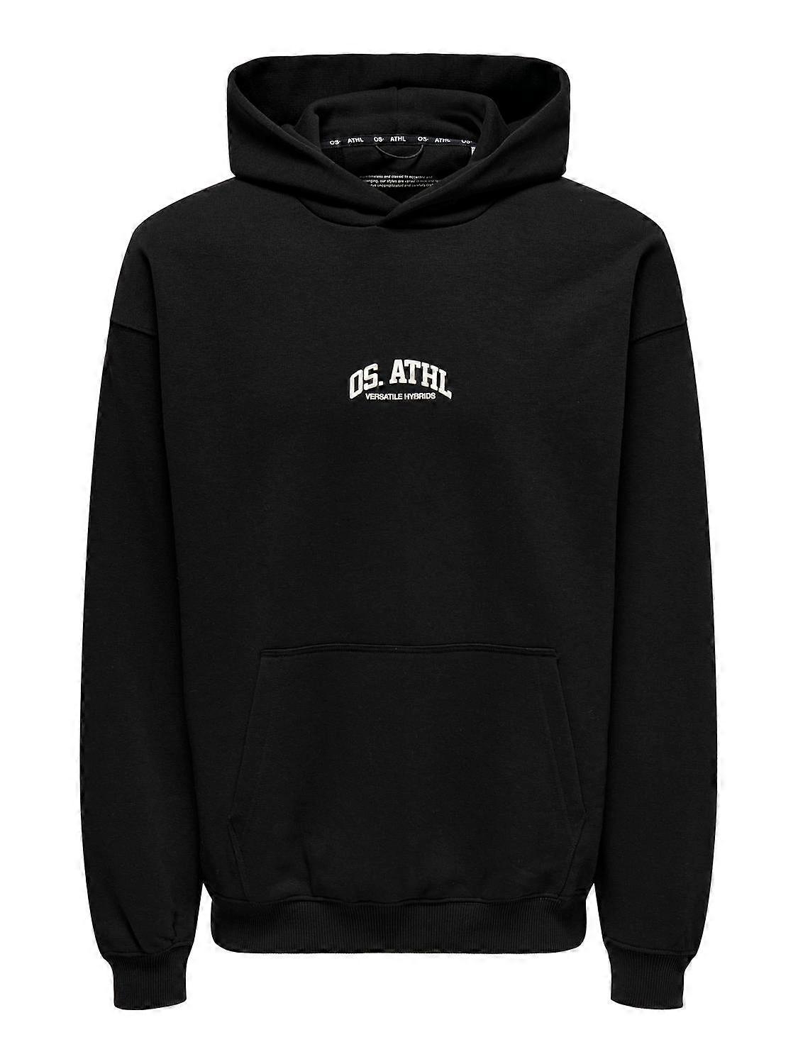 ONLY&SONS Men Hooded Pullover Classic Hoody Jersey Fabric