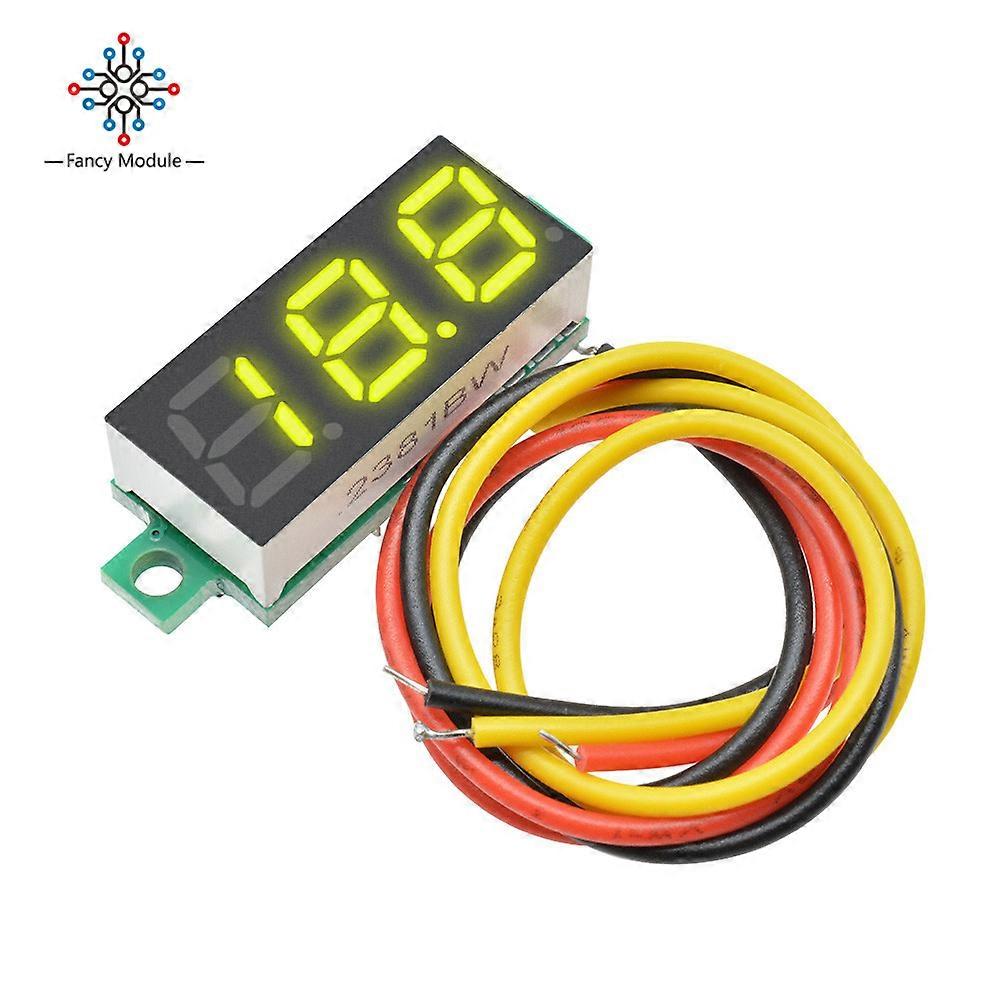 Mini 0.28 inch 0.28" 3 Wires LED Display Digital Voltmeter Blue Red Green Yellow Whtie DC 0-100V Voltage Meter Tester