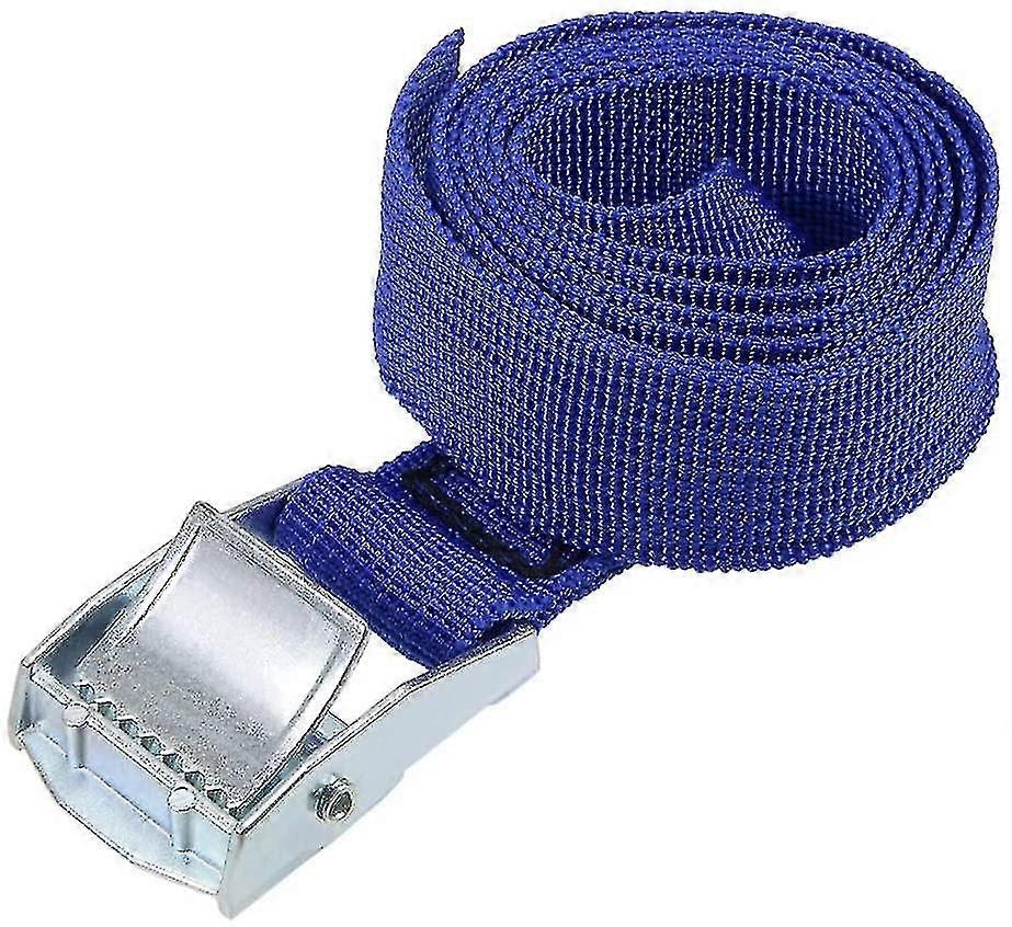 Cam Buckle Tie Down Lashing Strap 1mx25mm 250kg Load Cap Polypropylene For Moving Cargo