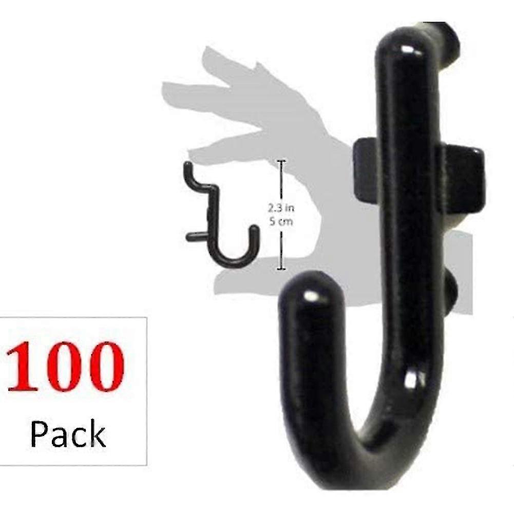 100pcs Plastic Pegboard Hooks Pegs Board Organizer Assortment Kit Garage Work Shop Storage Rack J Hook Display Shelf Hanger