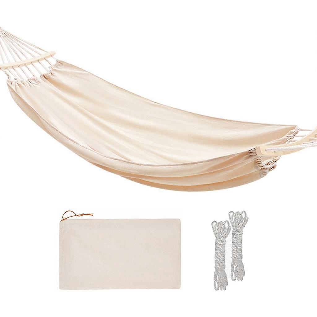 Outdoor Canvas Hammock Portable Thickened Single Double Anti-Rollovers Hammock