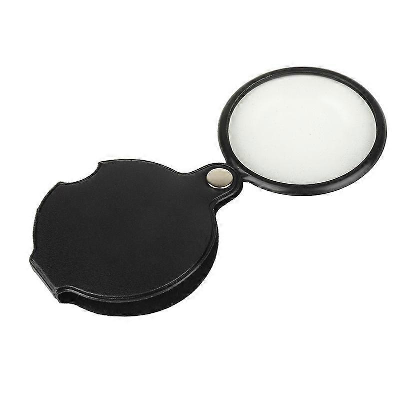 2PCS Promotion, AGILITY Mini foldable Leather Magnifier Magnifier Portable 5X Mini hd optical glass lens magnifier for old man pocket reading tools av