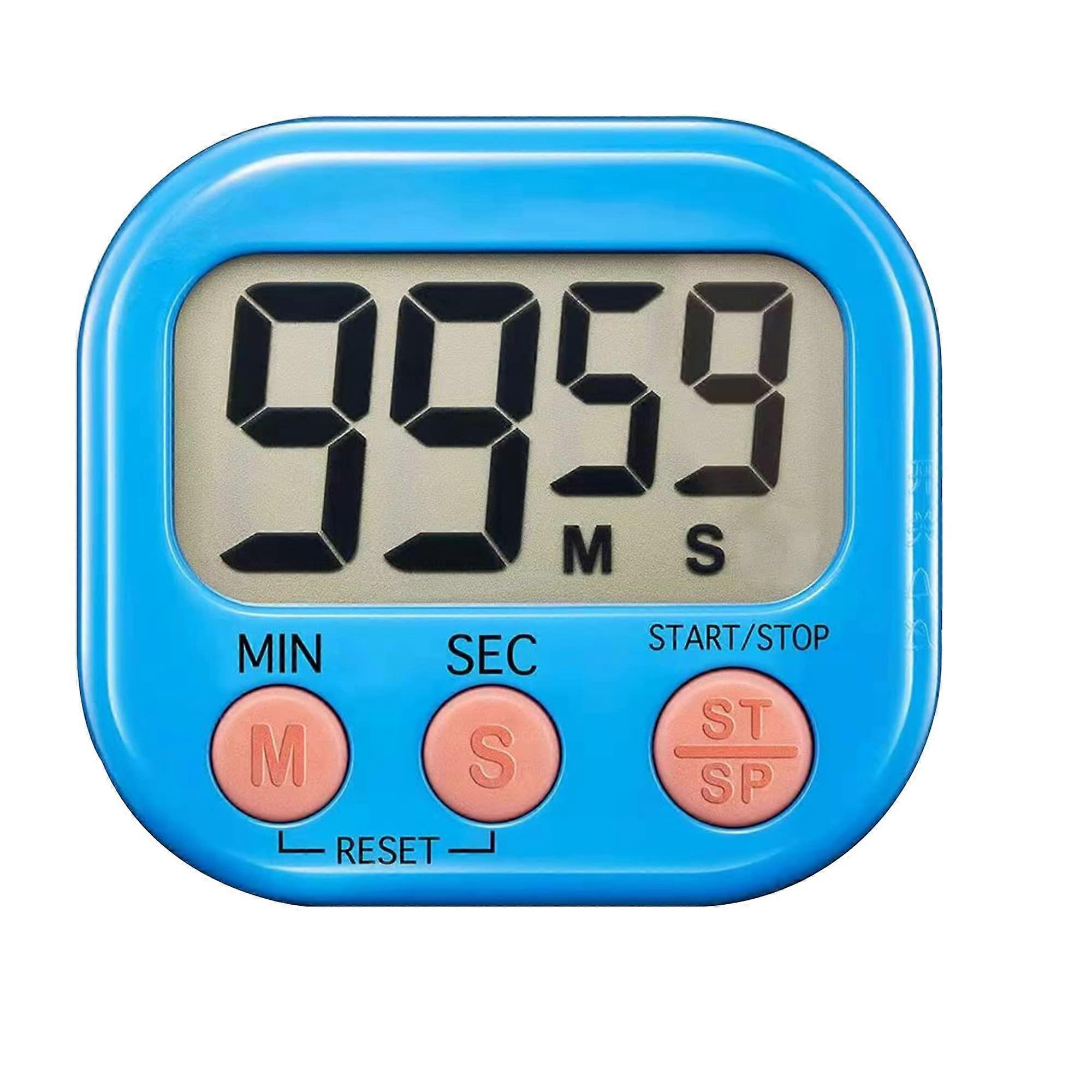 Digital timer, magnetic countdown with LED digital display, adjustable volume, suitable for classroom cooking, fitness, baking, learning and teaching