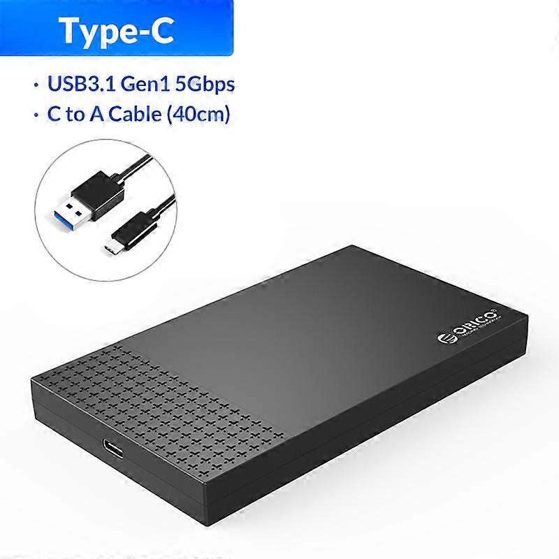 ORICO Type-C SSD Case USB3.1 to SATA3.0 usbc Box 2.5" USB 3.1 Gen1 HDD Enclosure 5Gbps 4TB HDD Enclosure Support UASP Auto Sleep
