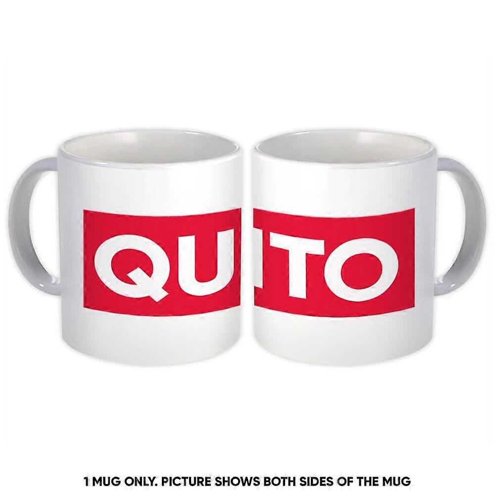Gift Mug: Quito Ecuador Red