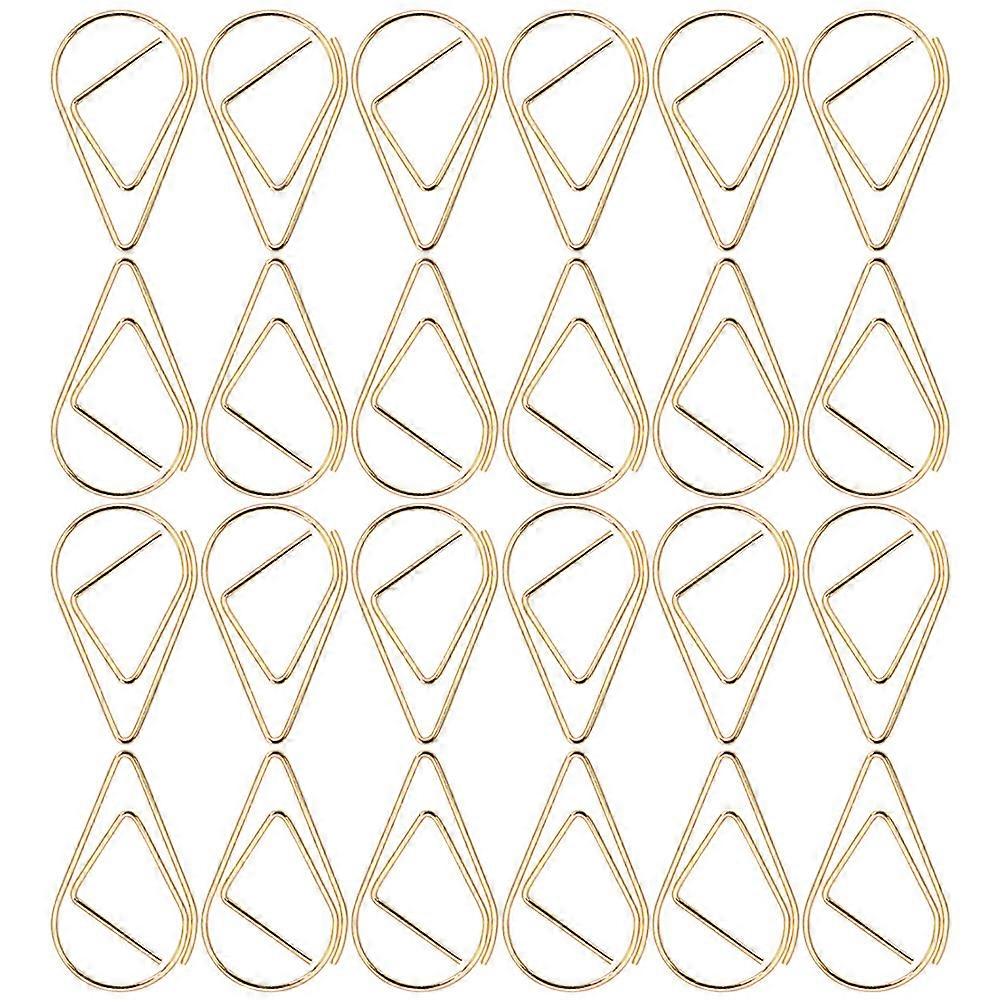 100 Pcs Metal Folder Paper Binder Clip Document Clip Table Number Clip Bill Clip