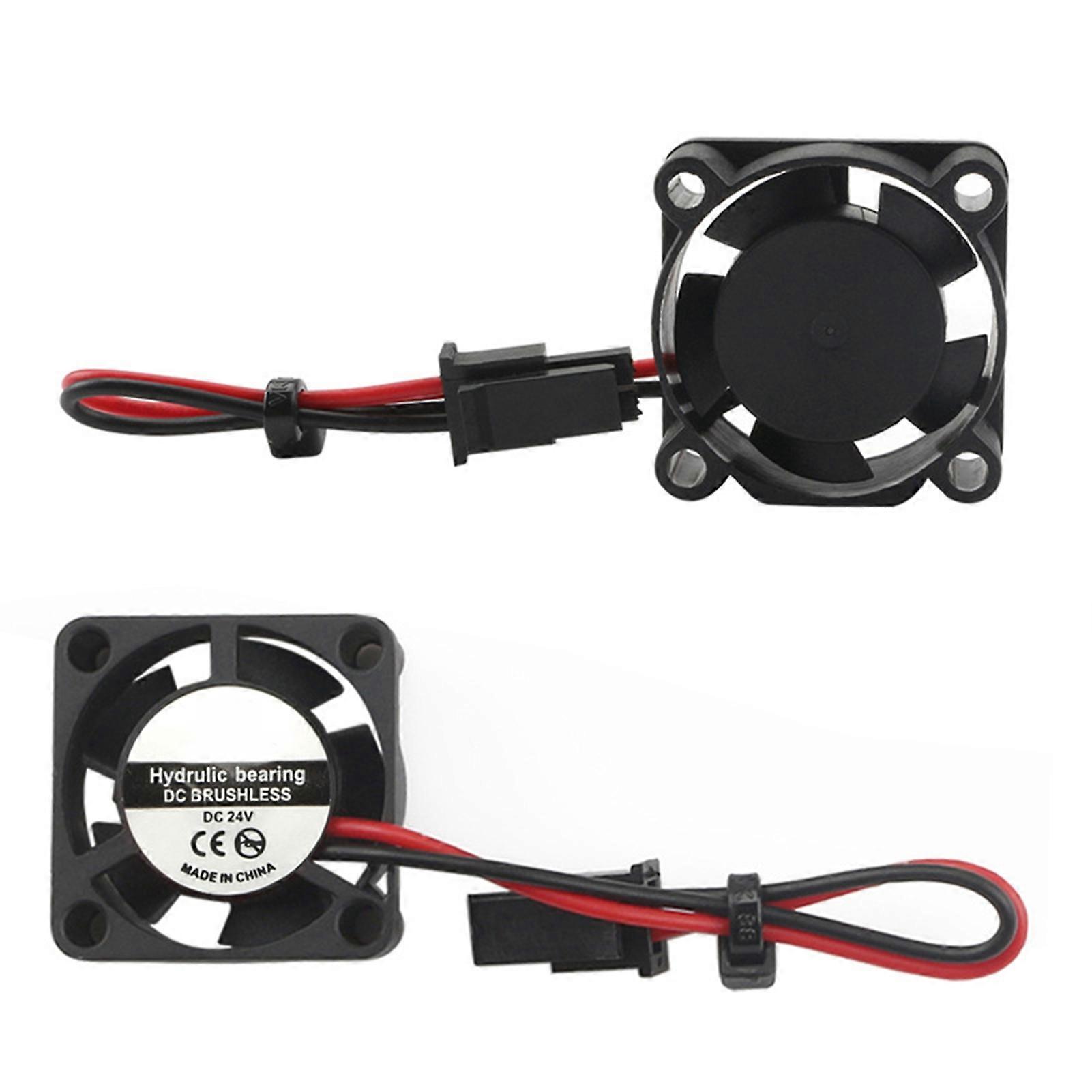 2Pcs 2510 DC 24V 3D Printer Cooling Fan High Speed Long-lasting Standard Professional 3D Printer Blower Fan for Workshop JIKAIX