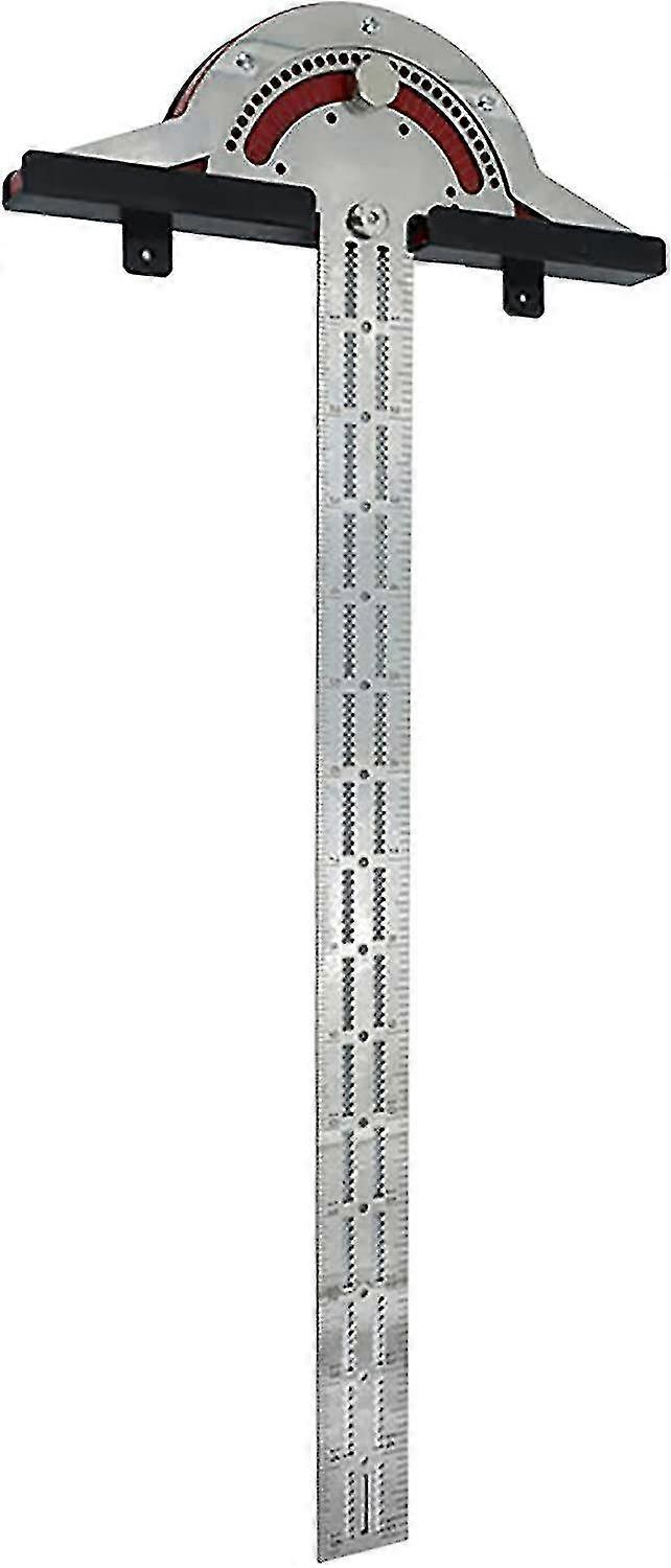 Edge Ruler For Carpenters, Dangle Measuring Tool With 0 70 Degree Adjustable Protractor Stainless Steel Multi Angle Measuring Ruler For Diyers, Tilers