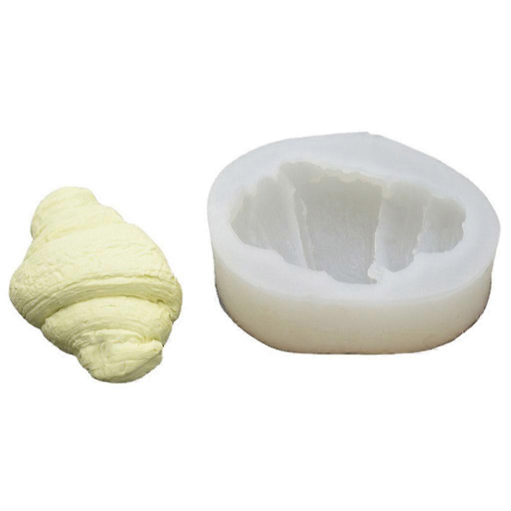 Candle Silicone Mold DIY Simulation Bread Household Croissant Cake Baking Mould