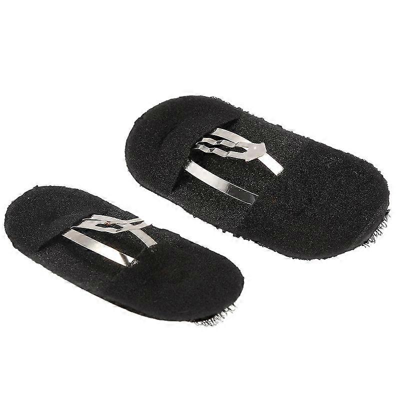 2 Pcs Black Sponge Hair Clip Volume Bumpit Padding Bun Updo