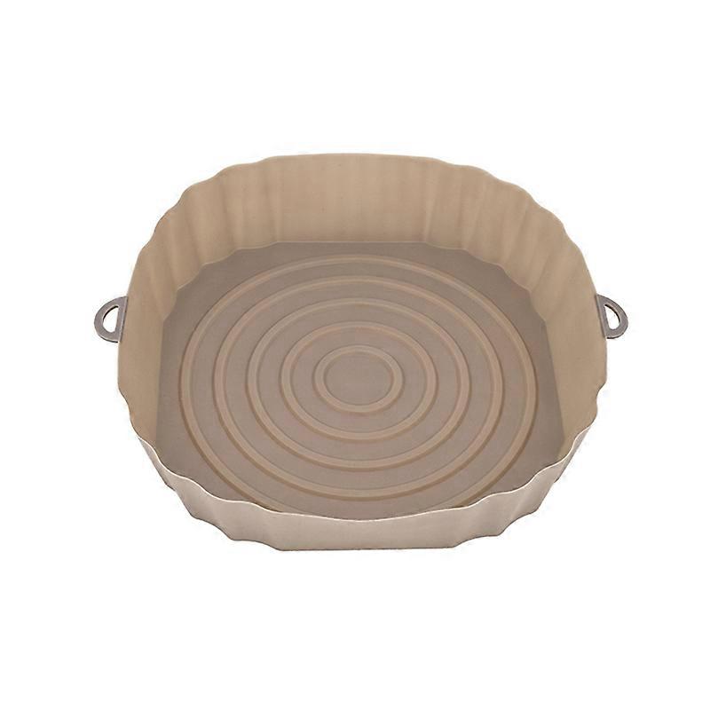 Coussin de doublure de friteuse à air en silicone carré Plaque de casserole de friteuse à air réutilisable Cuisson des aliments résistant à la chaleur pour accessoires de four à friteuse à air