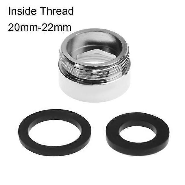 16/18/20/22/24/28/mm to 22mmTap Aerator Connector Metal Outside Inside Thread Water Saving for Kitchen Faucet with Gaskets