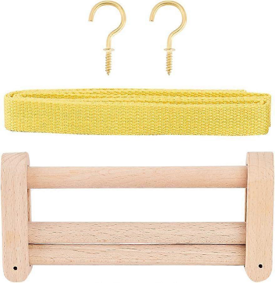 Wood Weaving Loom Frame Wooden Webbing Retainer Knitting Tool with Polyester Grosgrain Ribbon Webbing Ribbon Fixing Accessories Creative DIY Weaving A
