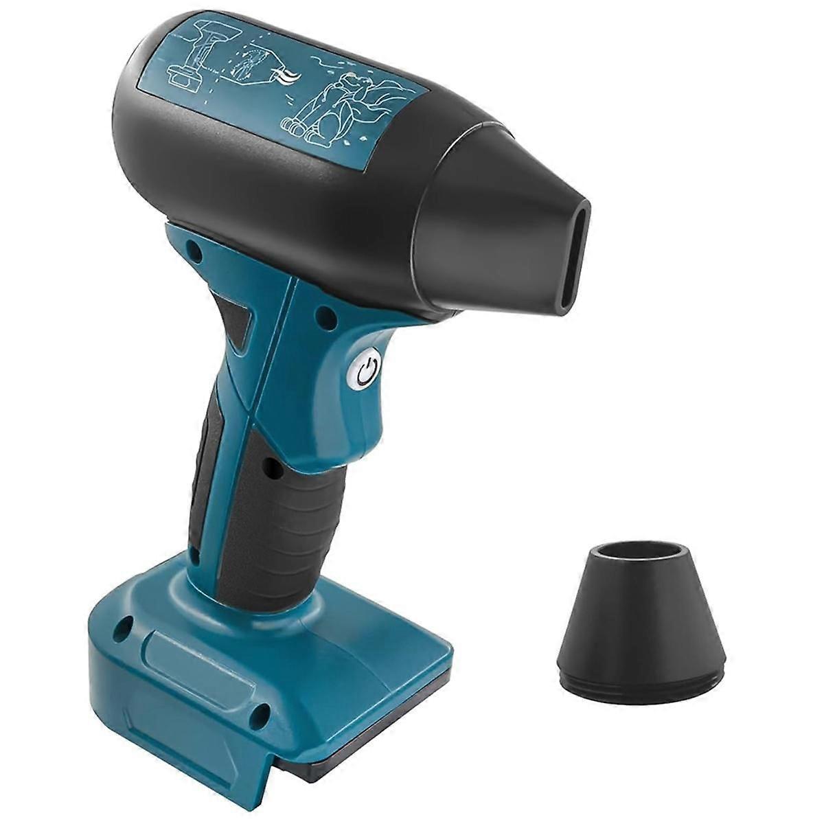 Mini Jet Blower Portable Violent Turbo Fan for 18V Battery Cordless High Speed Handheld Fan for KeyBoard Cleaning