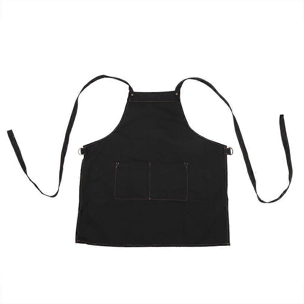 Cooking Kitchen Cross Back Strap Apron For Chef Waiter with Pockets