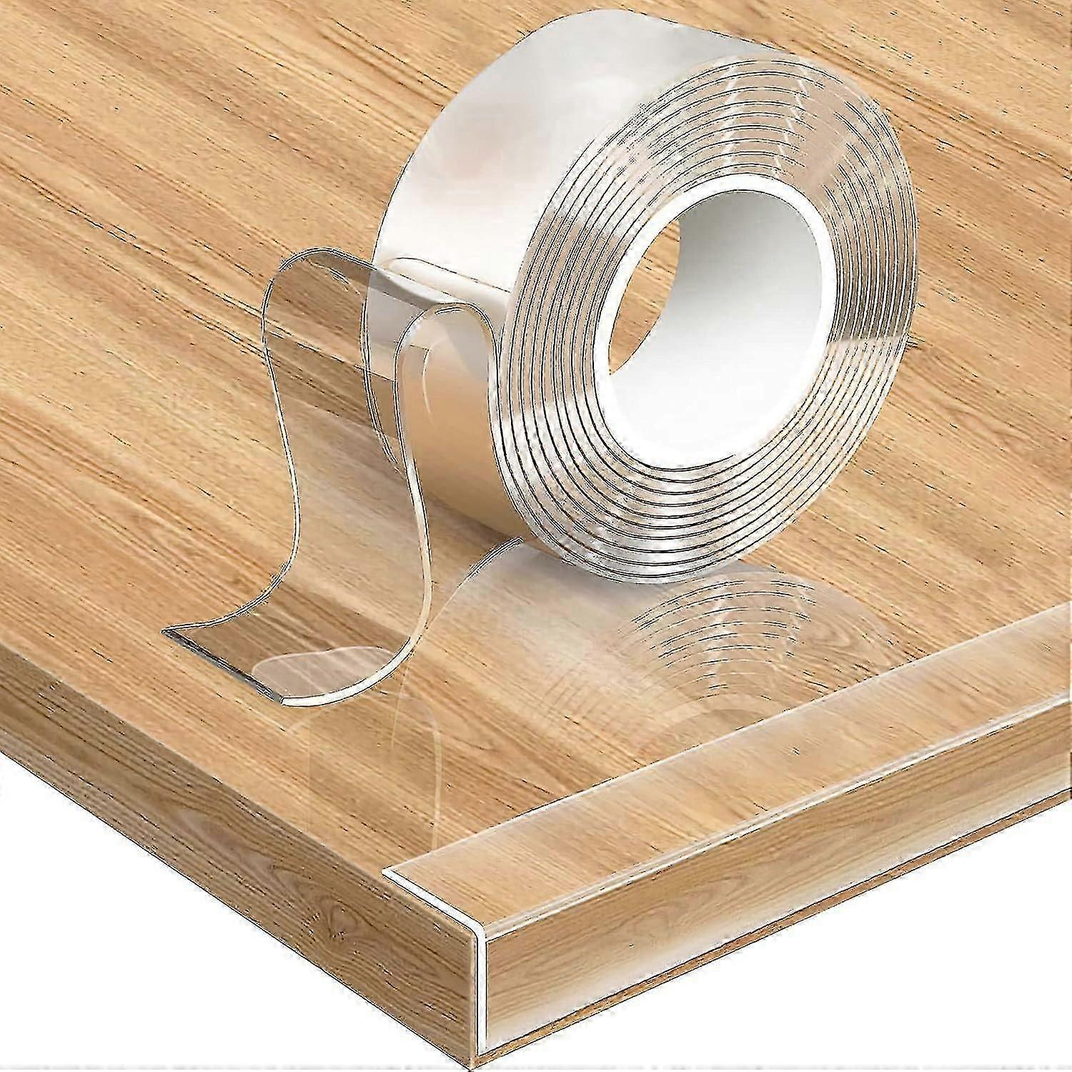 Clear Edge Protector Strip, 5m Extra Strong Transparent Baby Proofing Corners Guards, Extra Wide Nano Tape, Baby Child Safety Tables Corner Guards