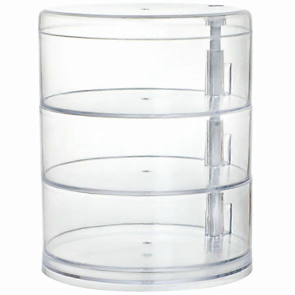 1Pc Multi-layer Rotating Storage Box Cosmetics Jewelry Desktop Storage Box