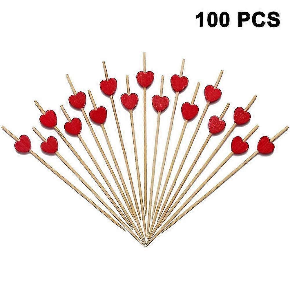 100pcs κοκτέιλ οδοντογλυφίδες κοκτέιλ επιλέγει χειροποίητο φυσικό μπαμπού