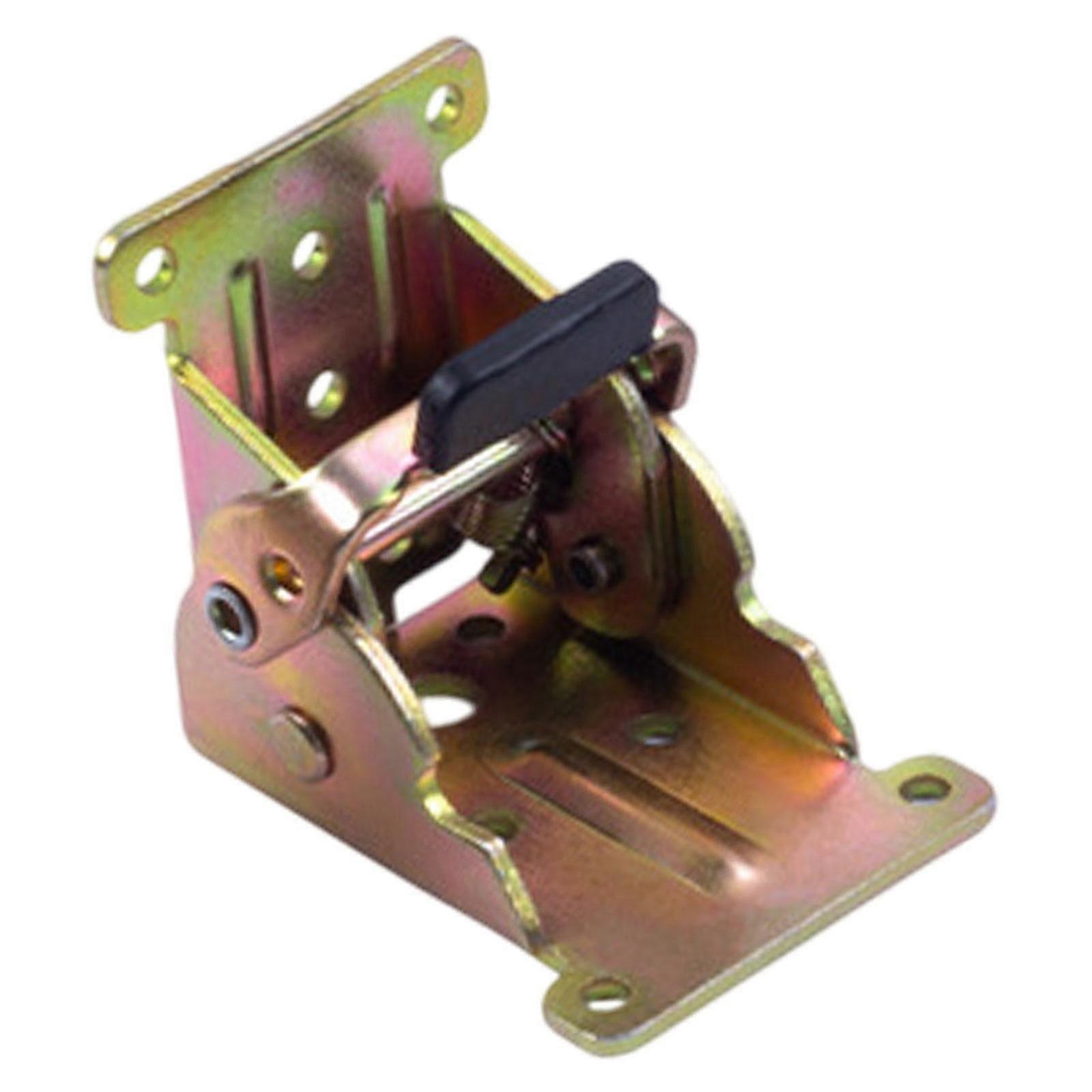 Folding Bracket Easy to Install Self Locking Hinge for Workbench Chairs Desk Gold Double Brake