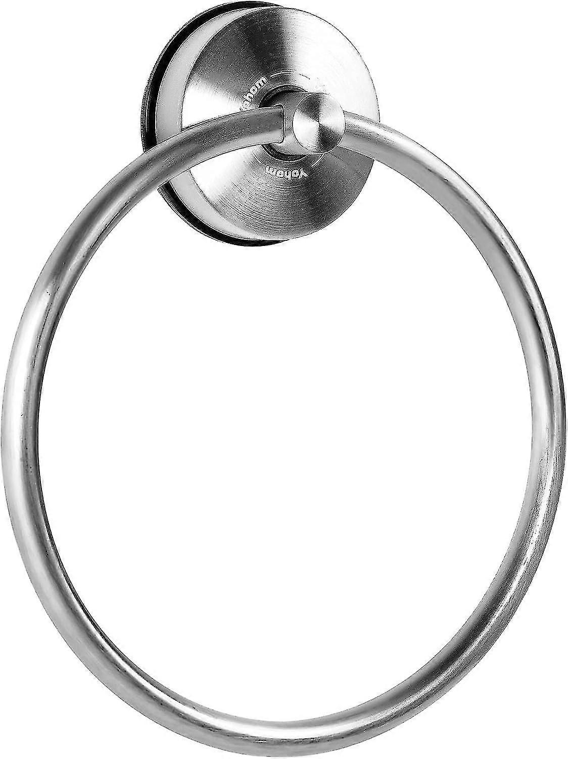 Towel ring with suction cup