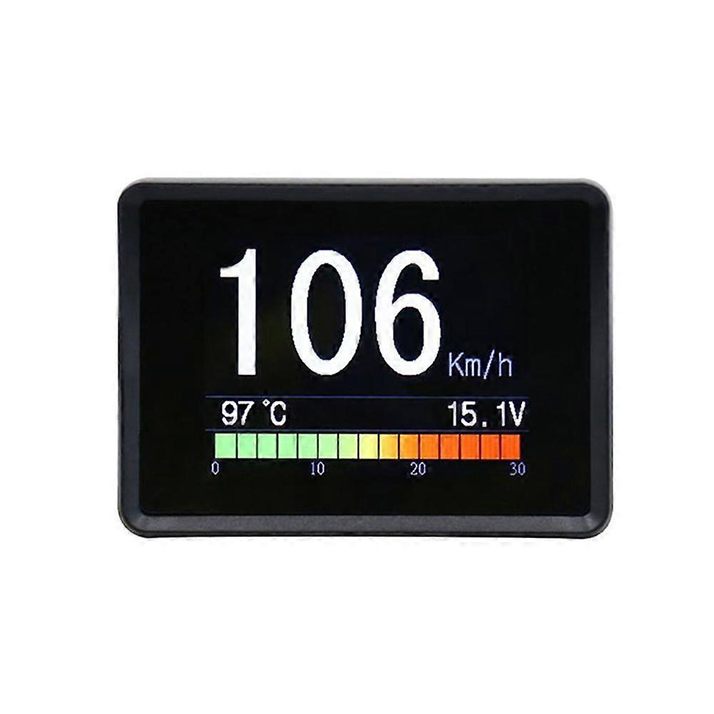 OBD on-Board Car Up Display HUD Digital Speedometer Trip Display Speed Fuel Consumption Temperature Gauge Alarm