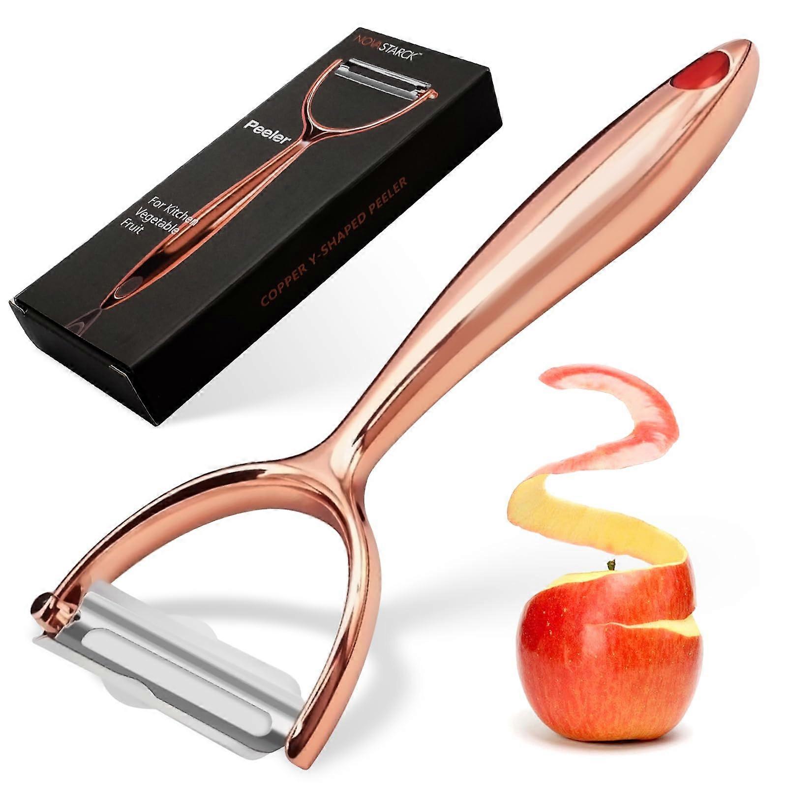 Premium Vegetable Peeler with Ultra Sharp Stainless Steel Blade and Ergonomic Non-Slip Handle for Potatoes, Cucumbers, Carrots