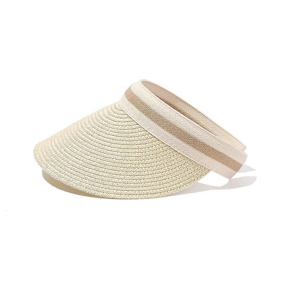 Wide brim straw hat for summer camping and hiking