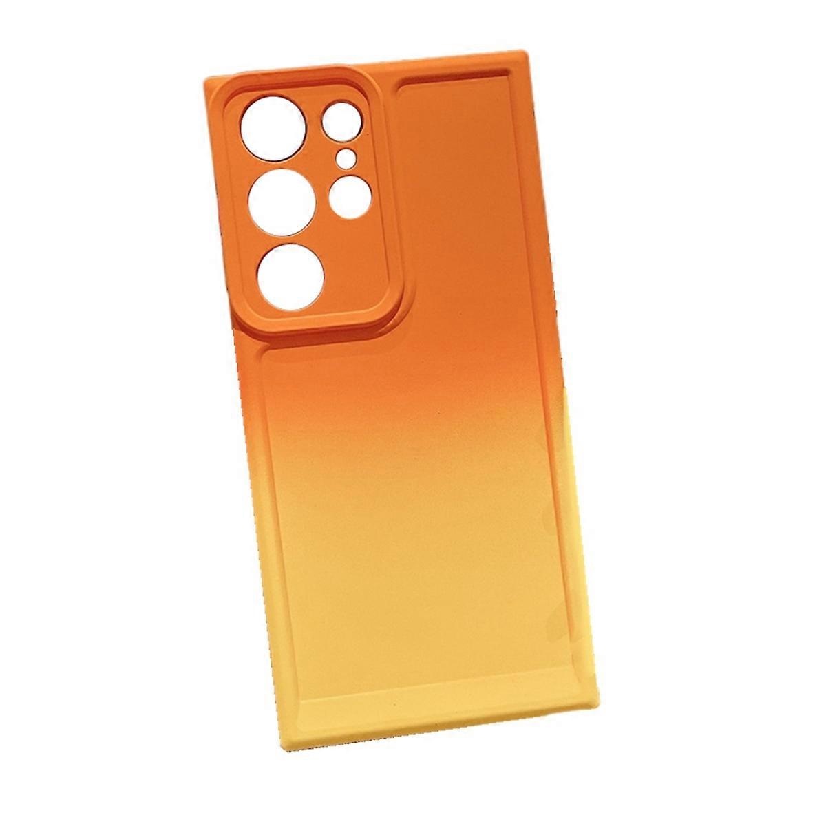 A34 5G 2-Color Gradient Anti-Fall Protective Case Gradient Phone Cover Orange Yellow