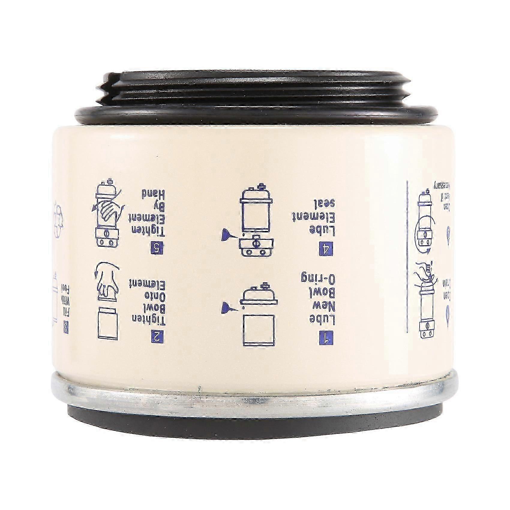 6 Pcs R12T Fuel/ Water Separator Filter elements for Racor 140R 120AT S3240 NPT ZG1/4-19 Automotive