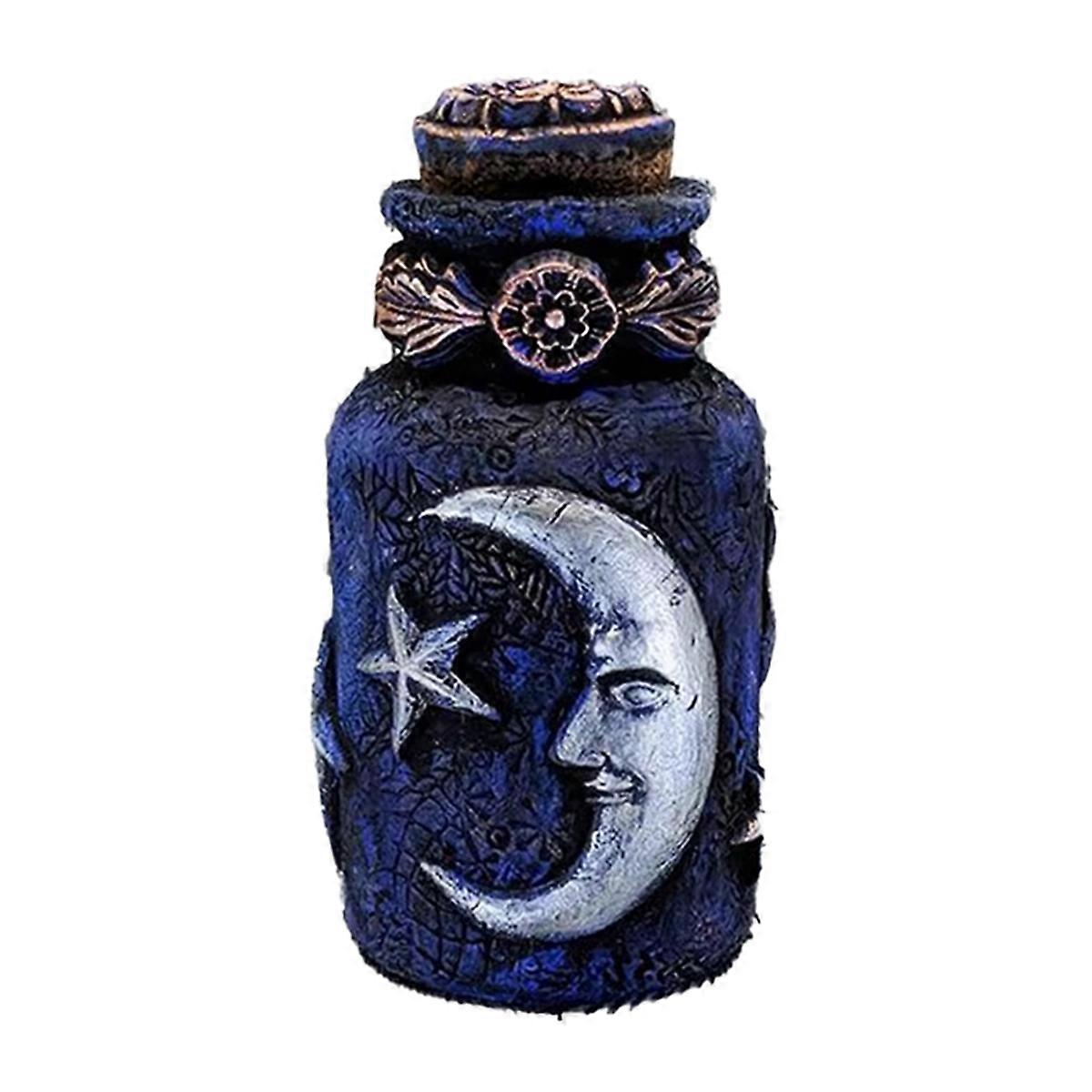 Retro Decorative Bottles, Retro Decorative Ornaments, Celestial Decor Moon, Jar Potion Bottle B