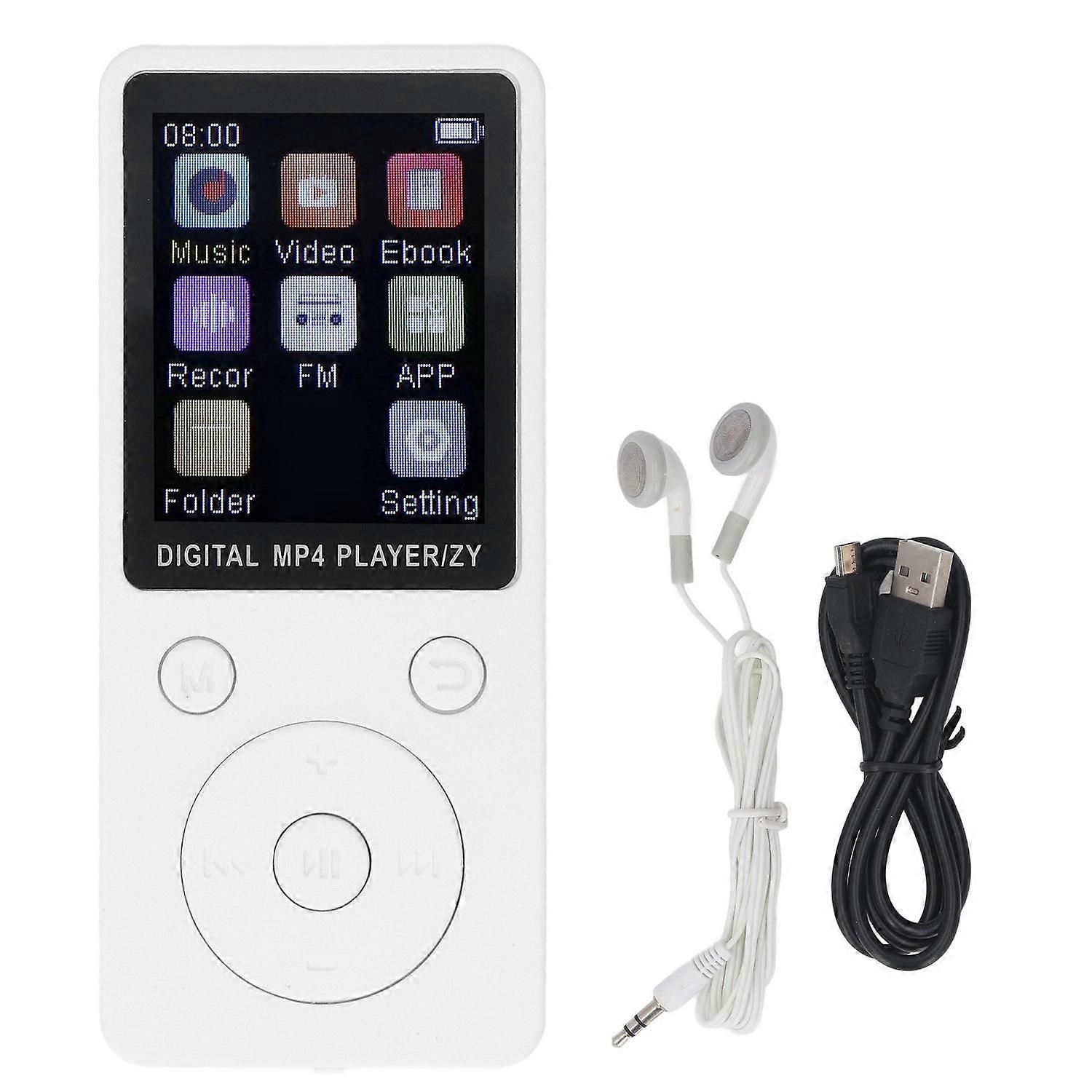 MP3 MP4 Player 1.8 Inch Screen Portable Music Player With BT 5.0 64GB Memory Card External Playback
