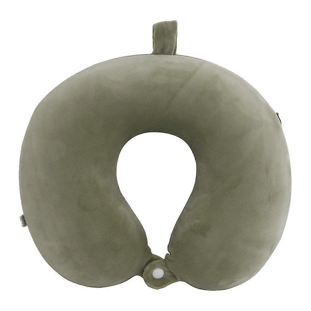 Neck Pillow Pure Memory Foam For Airplane Travel, Upgraded Ergonomic Support, Compact Size