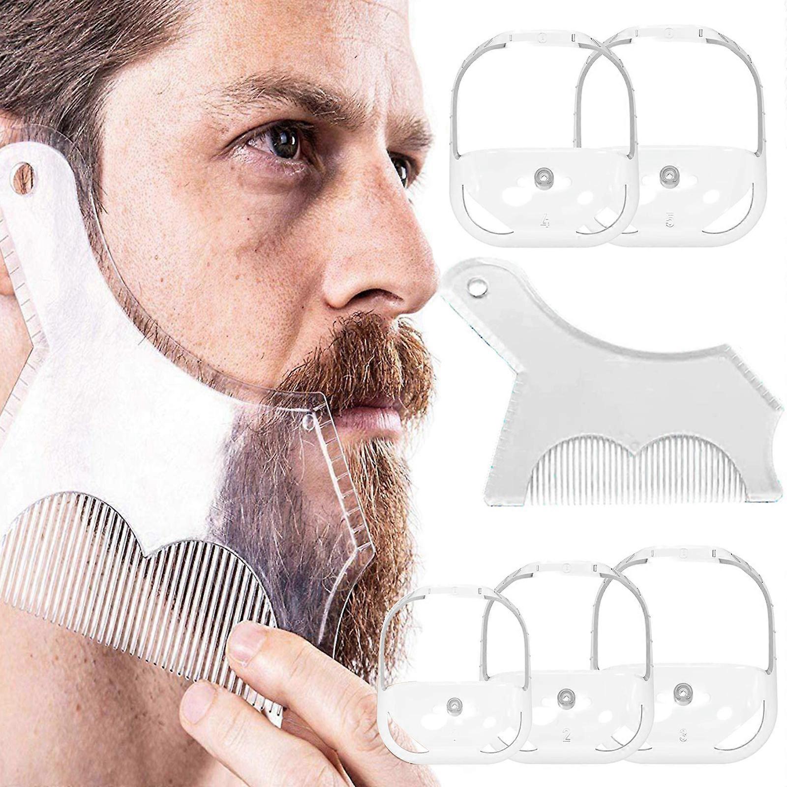 Moustache Moulding Styling Mustache Grooming Combo Essential Set for Men Who Love Their Beards  transparent