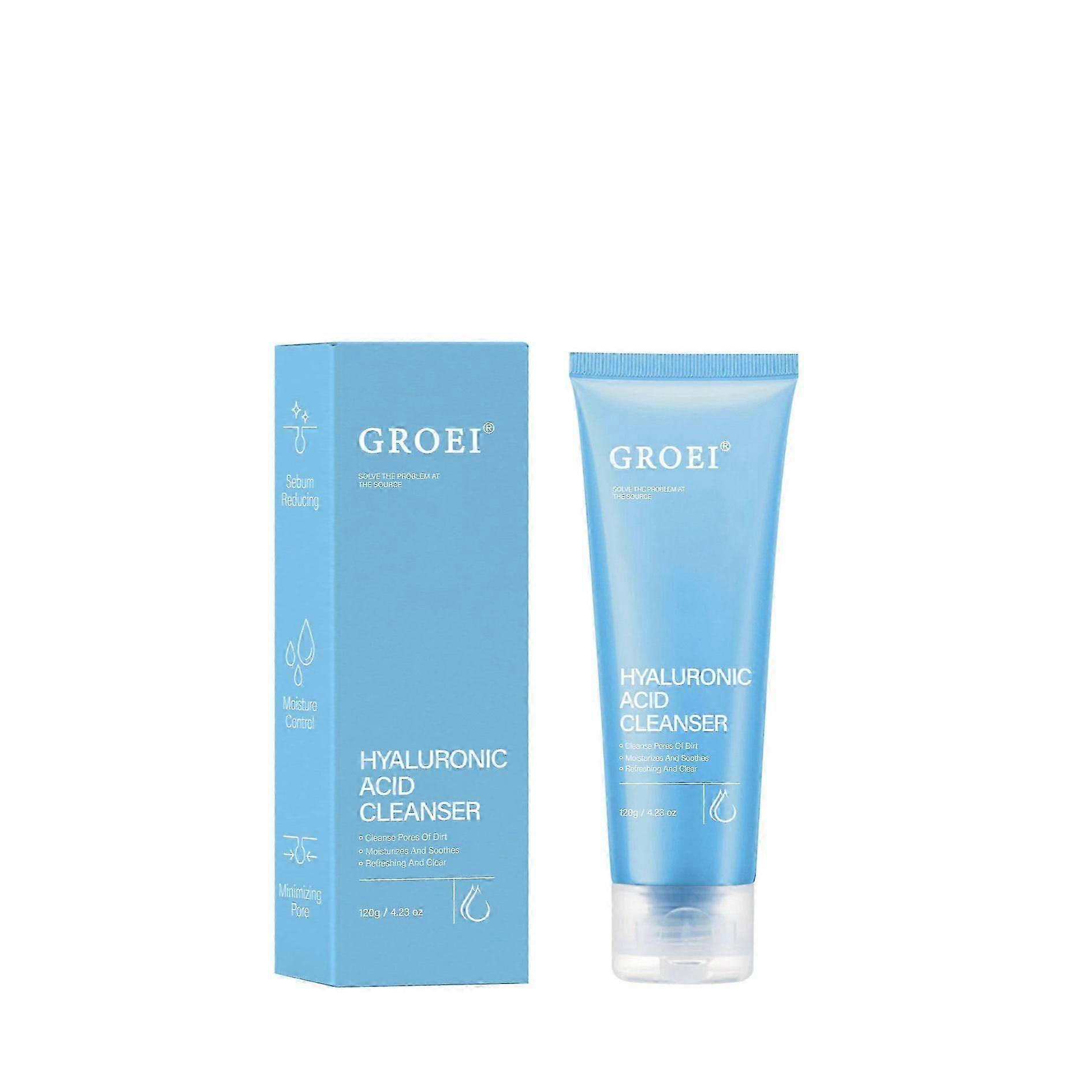 Hydrating Cleanser, Hyaluronic Acid Foaming Cleanser, Gentle Foaming Facial Cleanser, Daily Face Wash